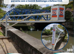 Instalação Radar de Nível - Rio Cachoeira - Joinville SC 