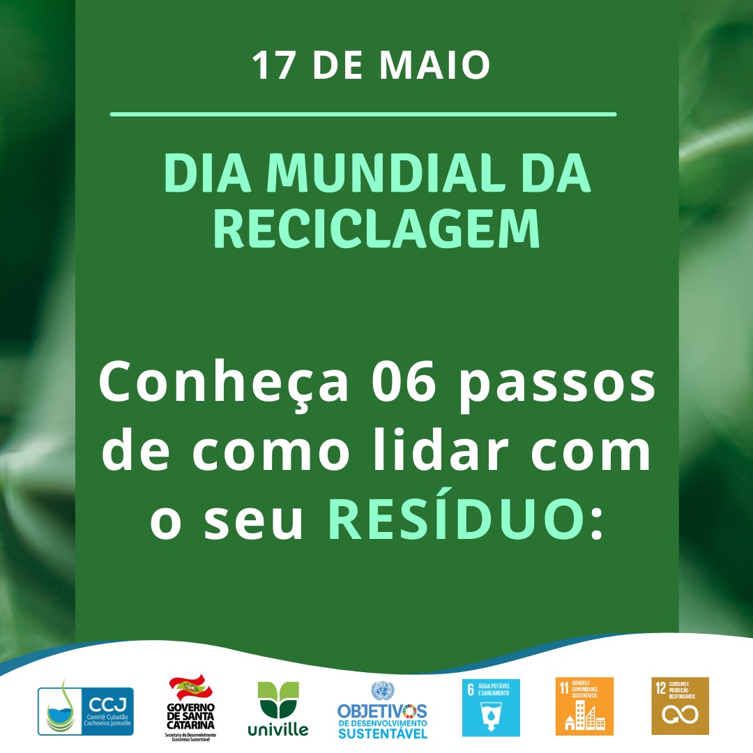 Dia Mundial da Reciclagem. 